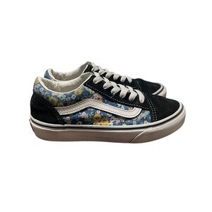 Vans Girls Old Skool V Floral Shoes Size 2